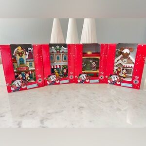 Disney Christmas Village 2025 Compete Set 4 Pcs (Aldi Exclusive) BNIB